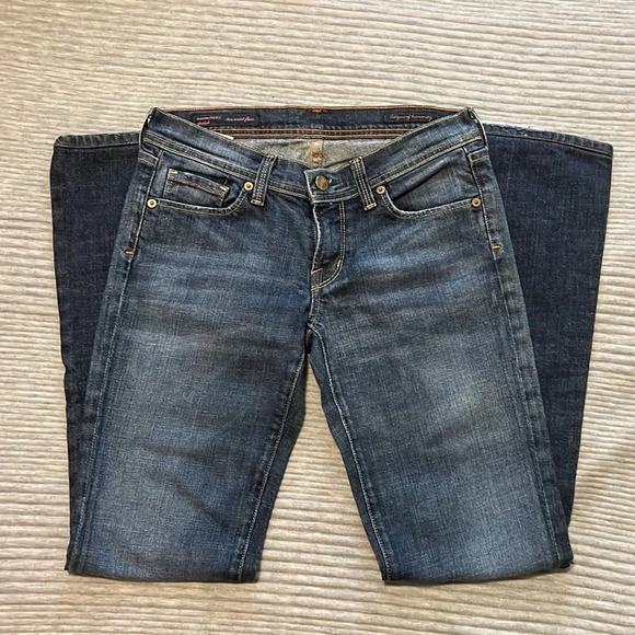 Women’s Citizens of Humanity Naomi Low Waist Flare Denim Jeans size 27 EUC - Picture 1 of 6
